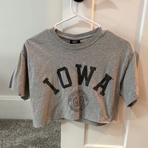 MV Sport Gray Iowa Crop Top